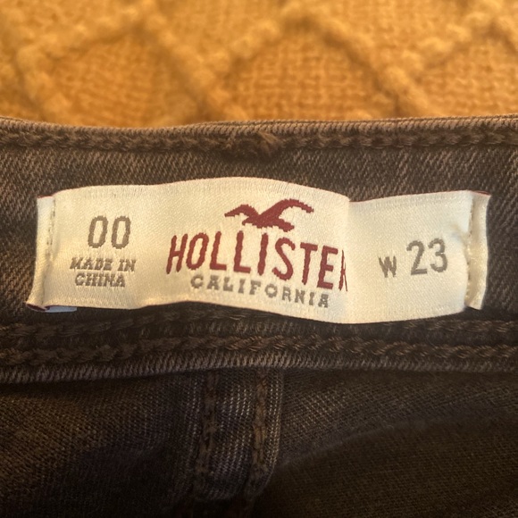 Hollister Distressed Black Super Skinny Jeans Size 00 - Picture 4 of 4